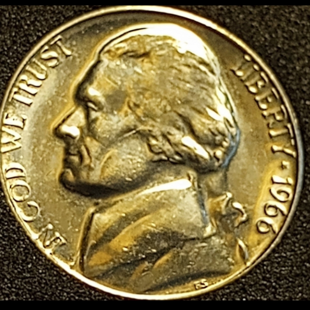 no mint 1966 Jefferson nickel with full steps